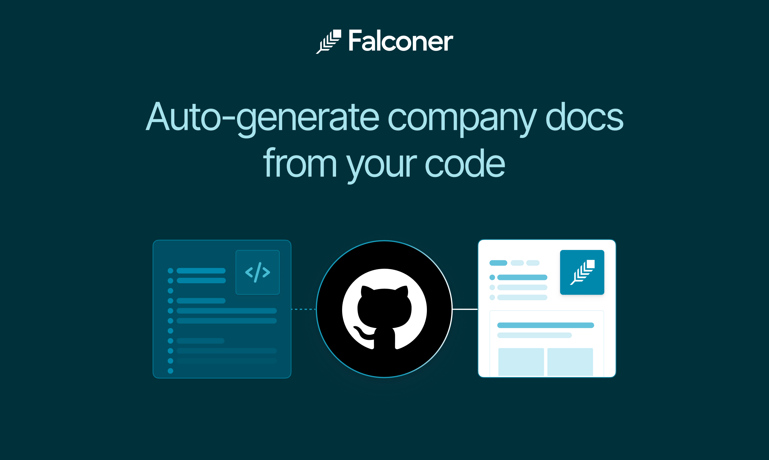 Falconer Generate turning a GitHub repo into a documentation set